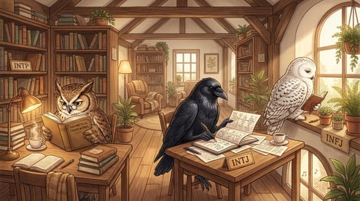 Nano Banana 提示词：MBTI 16 人格动物拟人插画生成器｜Curify AI